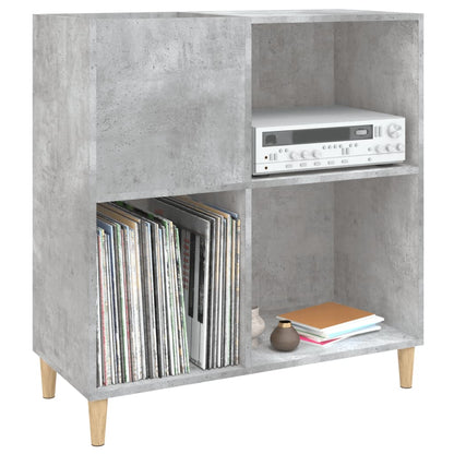 vidaXL Record Cabinet Concrete Grey 84,5x38x89 cm Engineered Wood
