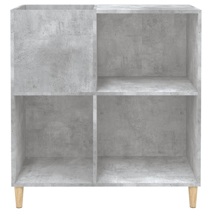 vidaXL Record Cabinet Concrete Grey 84,5x38x89 cm Engineered Wood