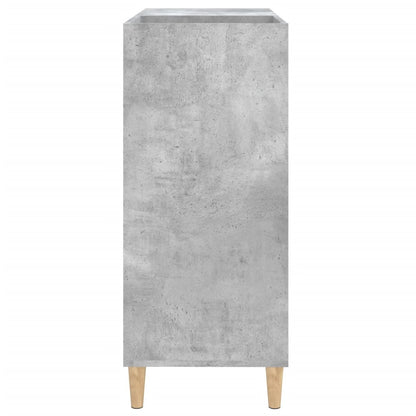vidaXL Record Cabinet Concrete Grey 84,5x38x89 cm Engineered Wood
