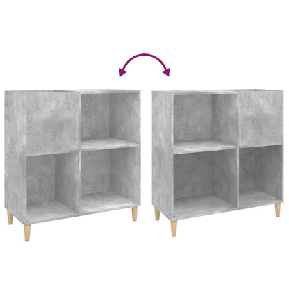 vidaXL Record Cabinet Concrete Grey 84,5x38x89 cm Engineered Wood