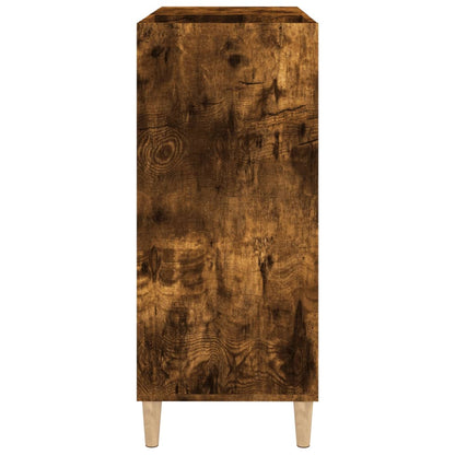 vidaXL Record Cabinet Smoked Oak 84.5x38x89 cm Engineered Wood