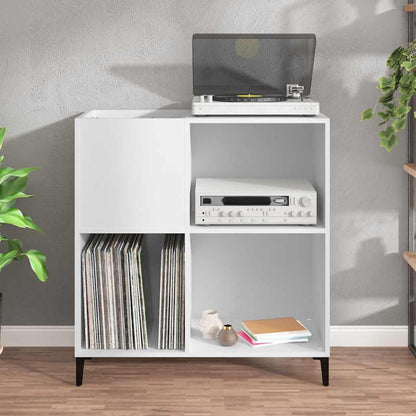 vidaXL Record Cabinet | White | Engineered wood, metal | Medium