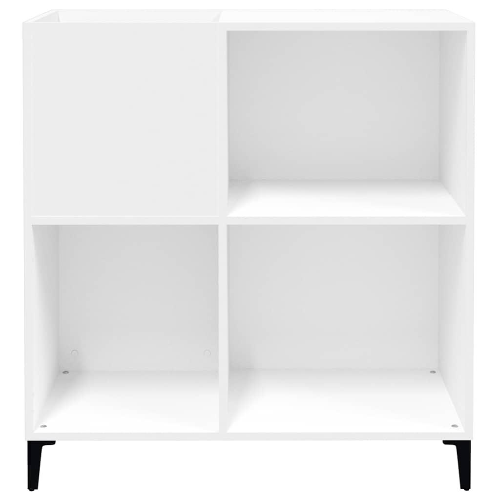 vidaXL Record Cabinet | White | Engineered wood, metal | Medium