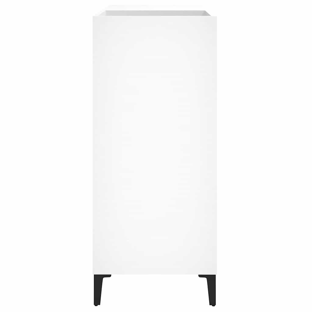 vidaXL Record Cabinet | White | Engineered wood, metal | Medium