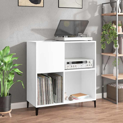 vidaXL Record Cabinet | White | Engineered wood, metal | Medium