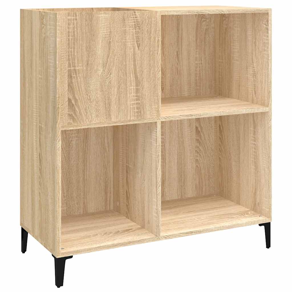vidaXL Record Cabinet Sonoma Oak 84.5x38x89 cm Engineered Wood