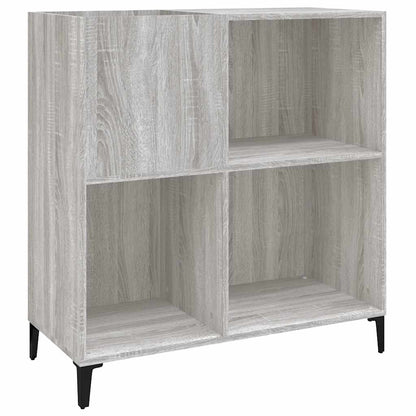 vidaXL Record Cabinet Grey Sonoma 84.5x38x89 cm Engineered Wood