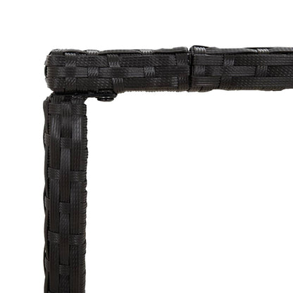vidaXL Garden Bar Set | Black | Poly Rattan | 5 Piece |  Durable
