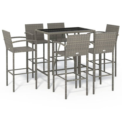 vidaXL Garden Bar Set | Grey, Black