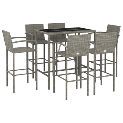 vidaXL Garden Bar Set | Grey, Black