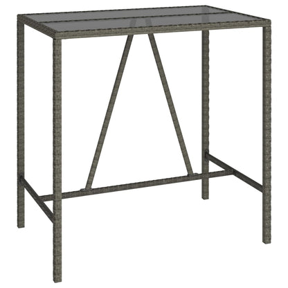 vidaXL Garden Bar Set | Grey, Black
