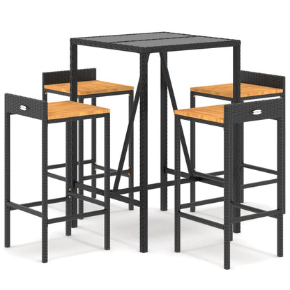vidaXL Garden Bar Set | Black