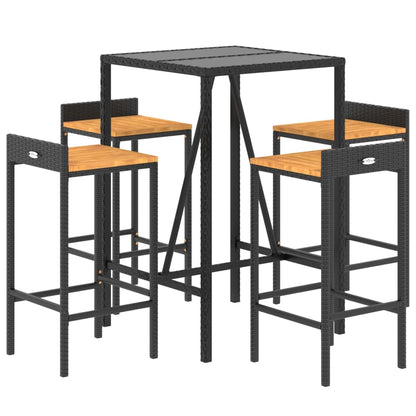 vidaXL Garden Bar Set | Black
