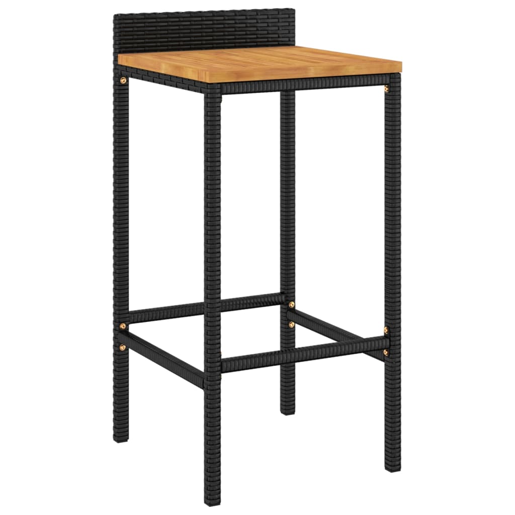 vidaXL Garden Bar Set | Black