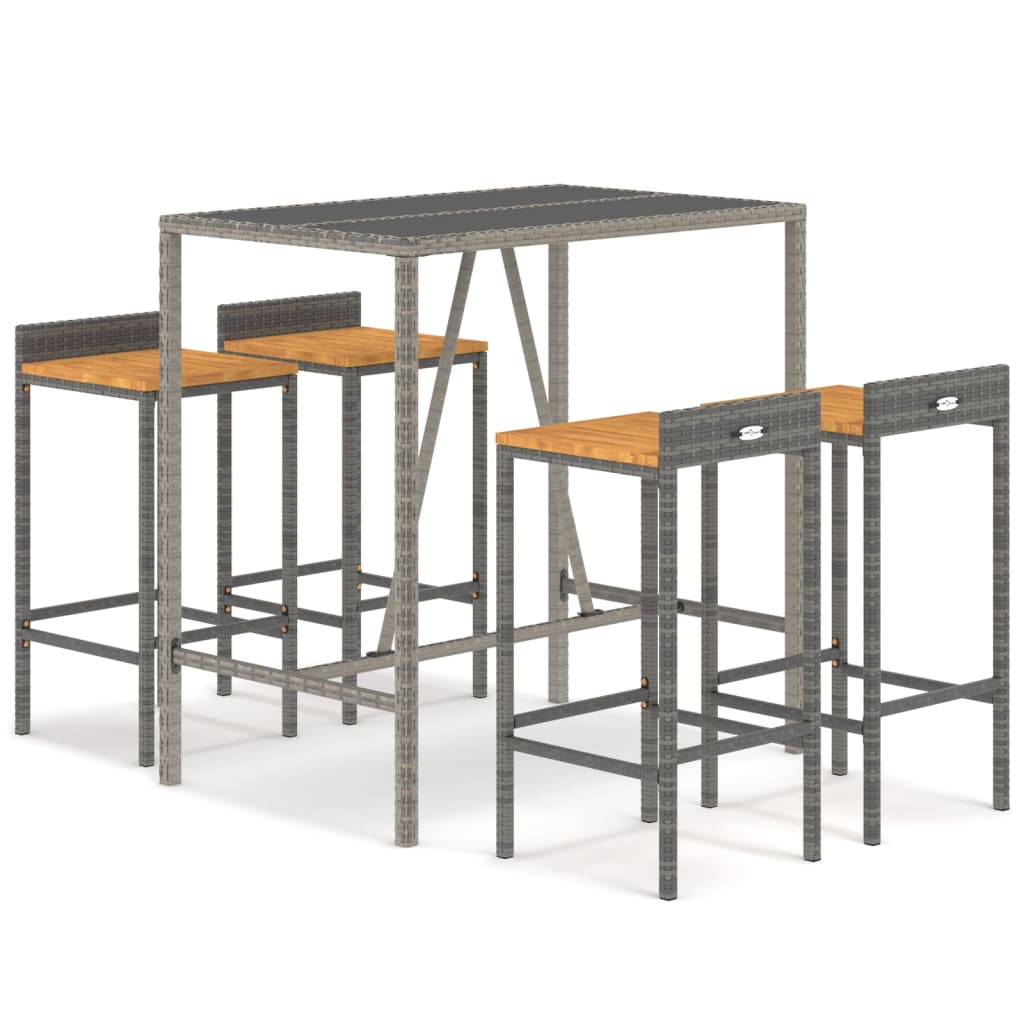vidaXL Garden Bar Set | Grey