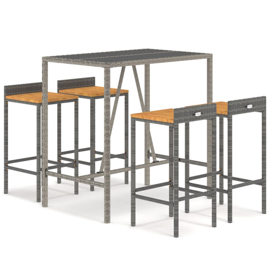 vidaXL Garden Bar Set | Grey