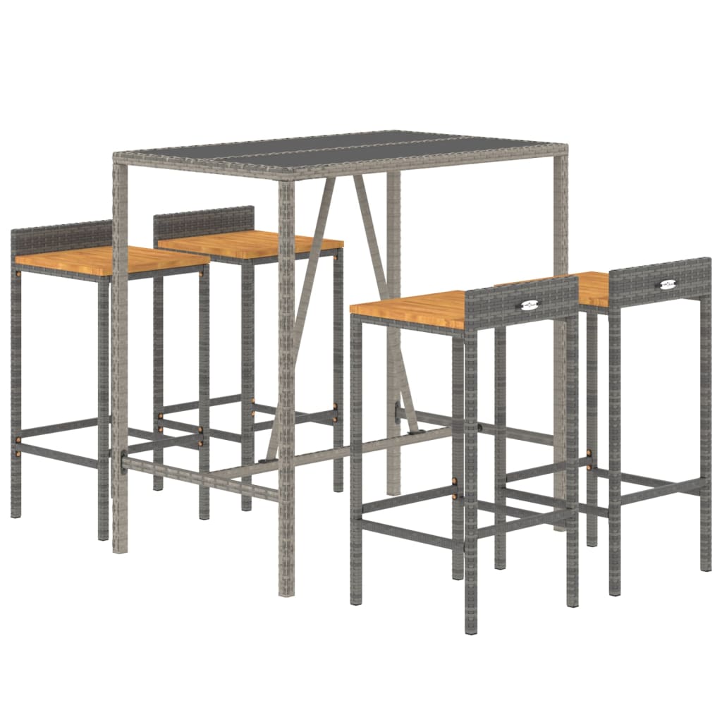 vidaXL Garden Bar Set | Grey