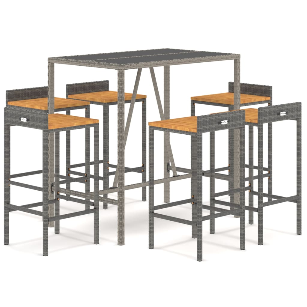 vidaXL Garden Bar Set | Grey