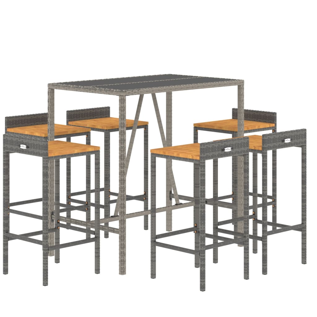vidaXL Garden Bar Set | Grey