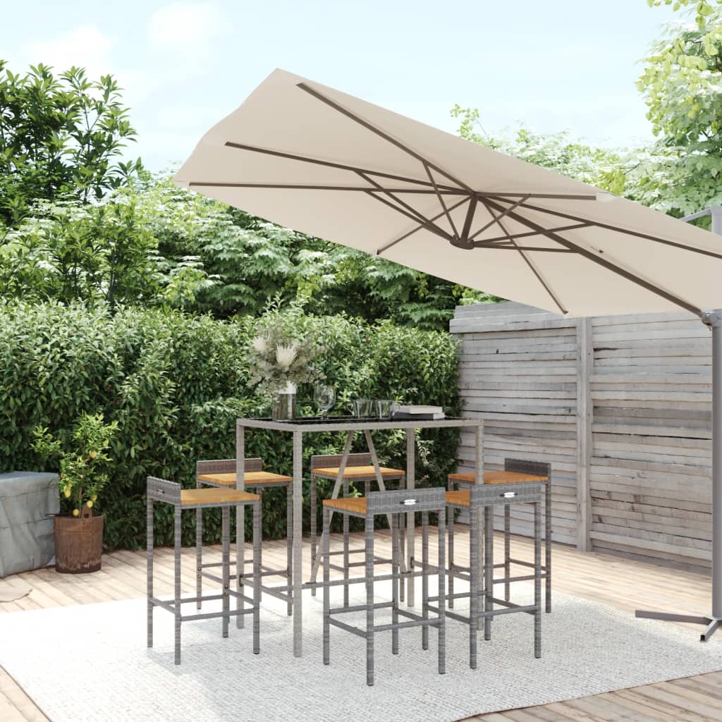 vidaXL Garden Bar Set | Grey