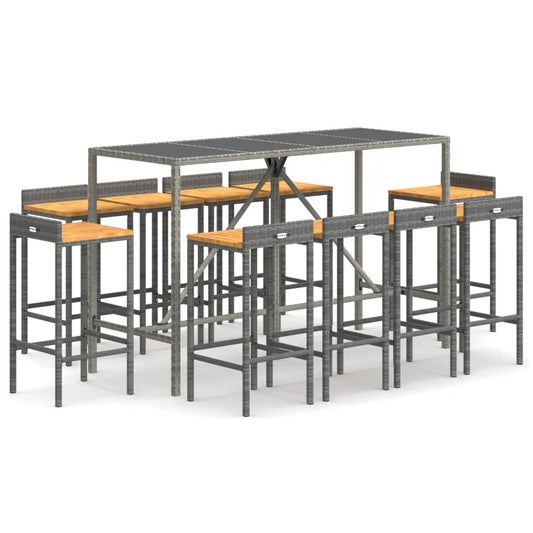 vidaXL Garden Bar Set | Grey