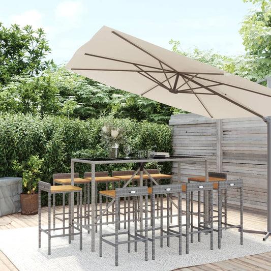 vidaXL Garden Bar Set | Grey