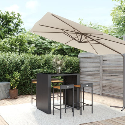 vidaXL Garden Bar Set | Black