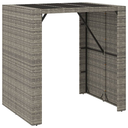 vidaXL Garden Bar Set | Grey, Black