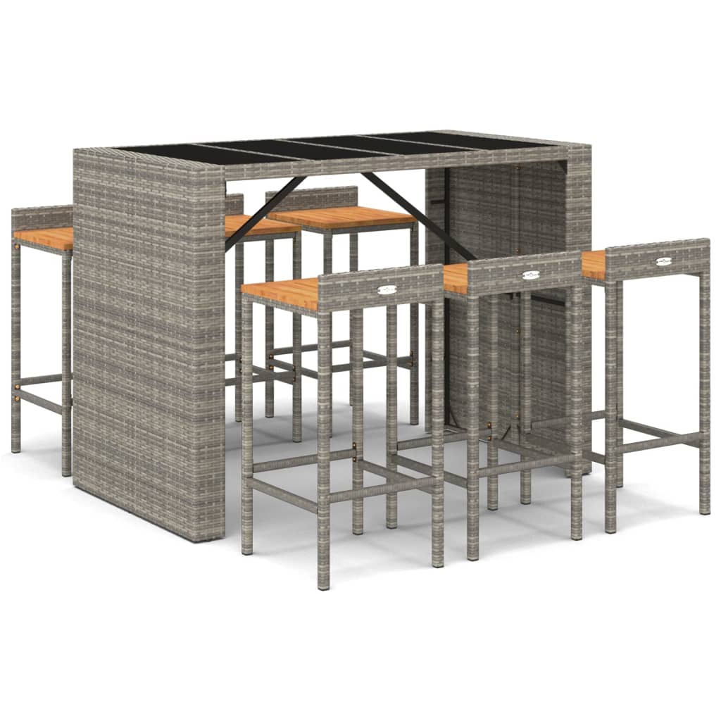 vidaXL Garden Bar Set | Grey