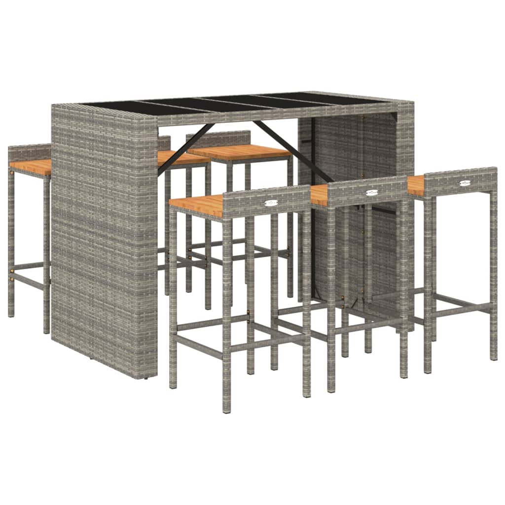 vidaXL Garden Bar Set | Grey