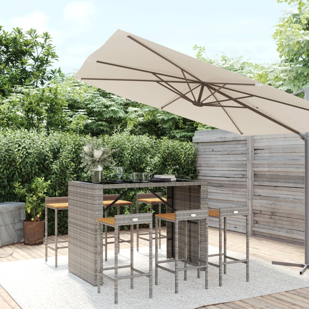 vidaXL Garden Bar Set | Grey