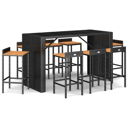 vidaXL Garden Bar Set | Black