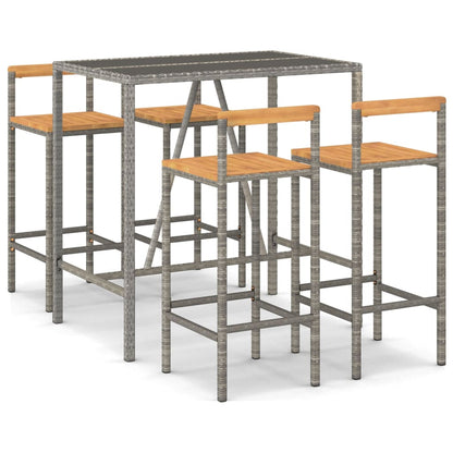 vidaXL Garden Bar Set | Grey