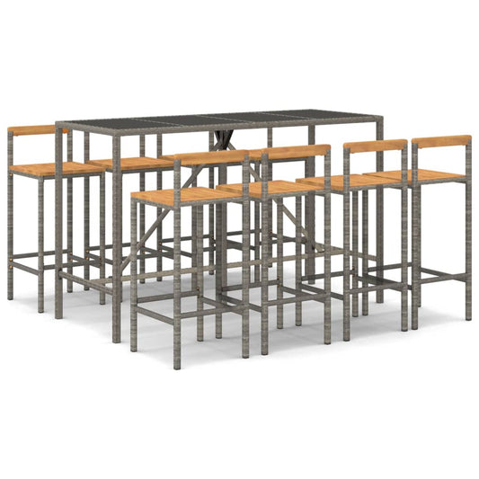 vidaXL Garden Bar Set | Grey