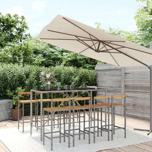vidaXL Garden Bar Set | Grey