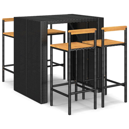 vidaXL Garden Bar Set | Black