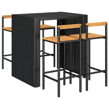 vidaXL Garden Bar Set | Black
