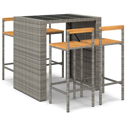 vidaXL Garden Bar Set | Grey