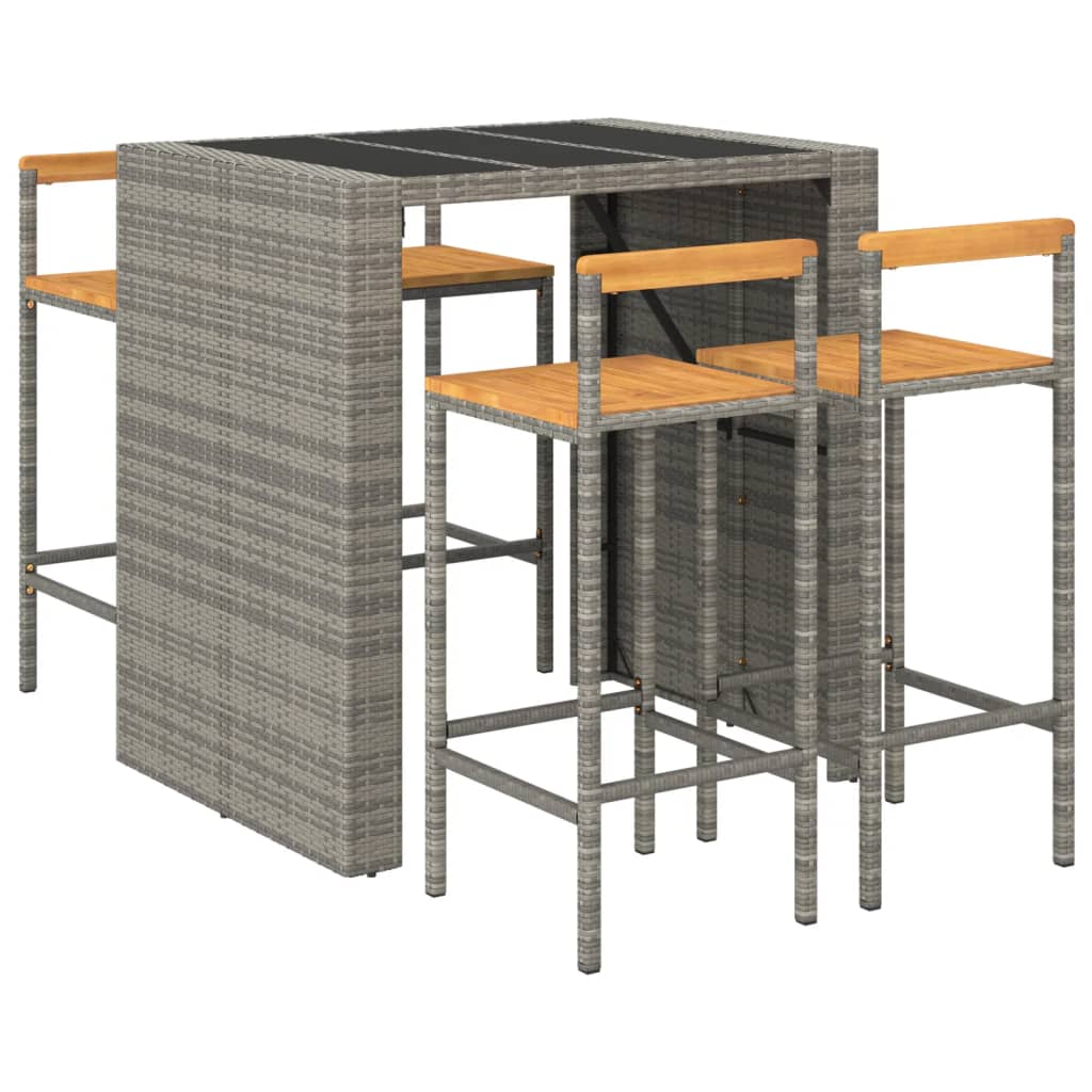 vidaXL Garden Bar Set | Grey