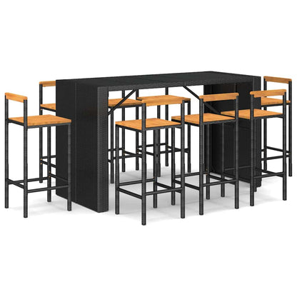 vidaXL Garden Bar Set | Black