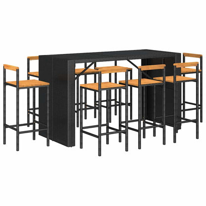 vidaXL Garden Bar Set | Black