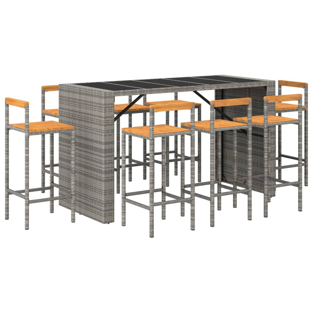 vidaXL Garden Bar Set | Grey
