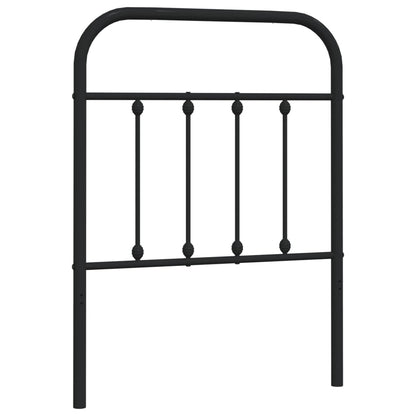 vidaXL Metal Replace Headboard Black 75 cm
