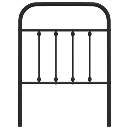 vidaXL Metal Replace Headboard Black 75 cm