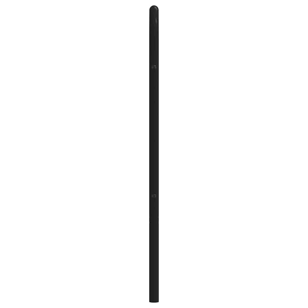 vidaXL Metal Replace Headboard Black 160 cm