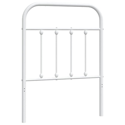 vidaXL Metal Replace Headboard White 75 cm