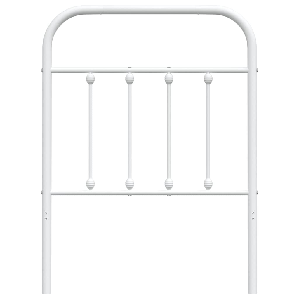 vidaXL Metal Replace Headboard White 75 cm