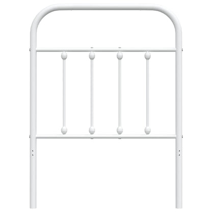 vidaXL Metal Replace Headboard White 75 cm