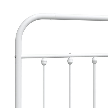 vidaXL Metal Replace Headboard White 75 cm