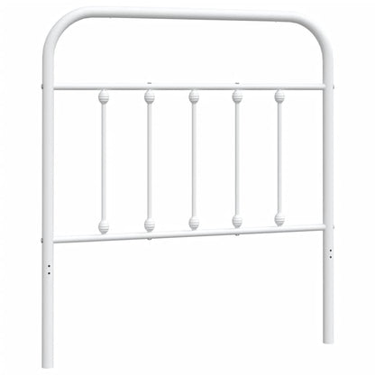 vidaXL Metal Replace Headboard White 80 cm